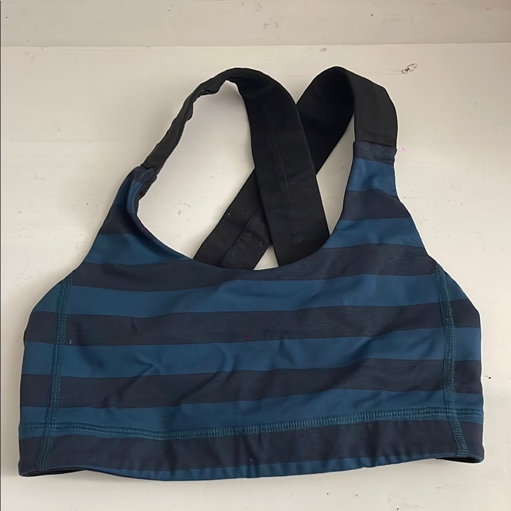 Lululemon Blue and Black Women's bra